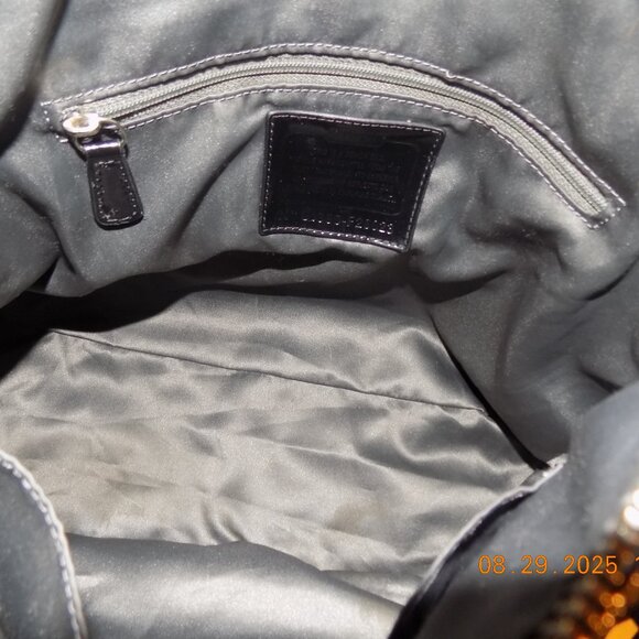 Coach Black and White Shoulder Bag # 26023 - Picture 6 of 6